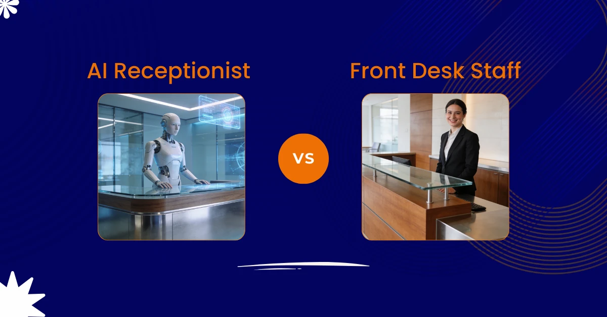 How AI receptionist ROI calculator measures, business communication cost efficiency